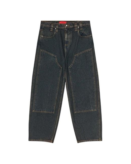 Eckhaus Latta Gray Baggy Jeans for men
