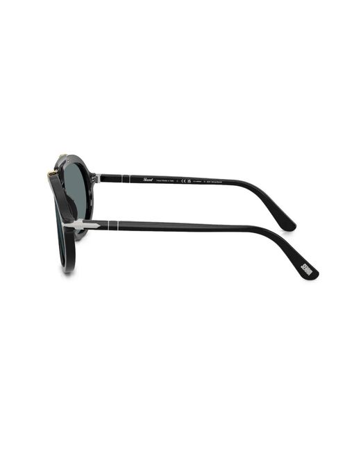 Persol Black Pilot-Frame Sunglasses