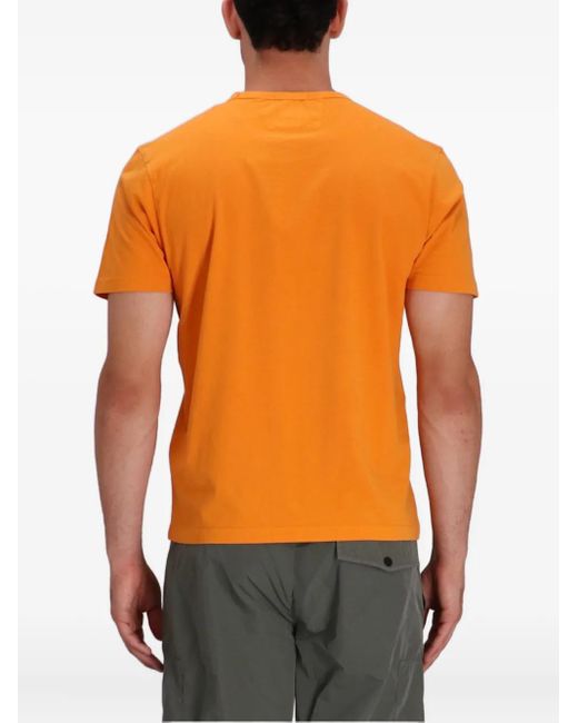 C P Company Katoenen T-Shirt Met Logoprint in het Orange voor heren