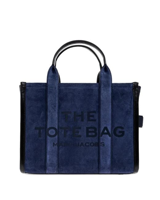 Marc Jacobs Blue Medium Suede Tote Bag