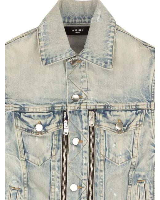 Amiri Gray Mx2 Trucker Jacket for men