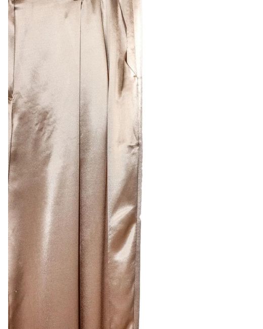 Genny Natural Silk Trousers