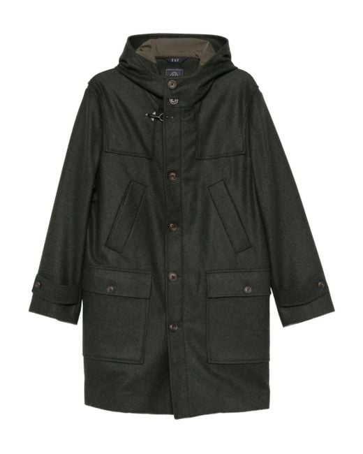 Fay Gray Patch-Pocket Single-Breasted Coat for men