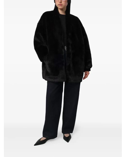 Apparis Black Jane Single-Breasted Coat