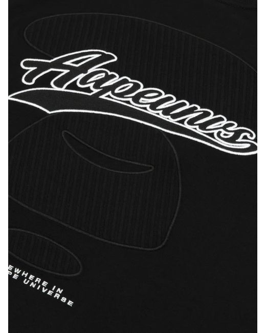 Aape By A Bathing Ape Black Athletic Department T-Shirt for men