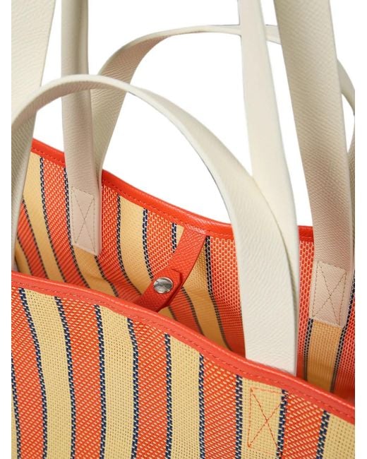 Paul Smith White And 'Pool Smith Stripe' Tote Bag for men