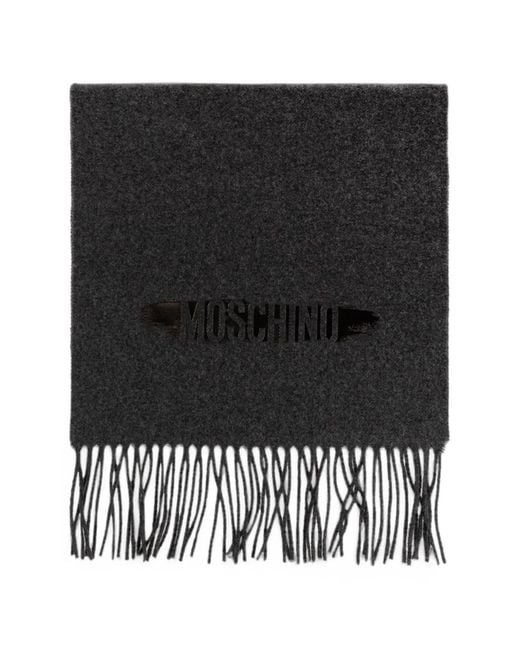 Sciarpa Con Frange di Moschino in Black