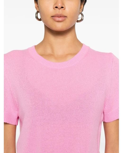 Allude Pink Short-Sleeve Top