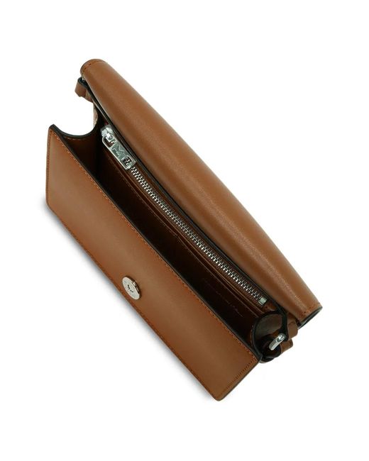 Karl Lagerfeld Brown Mini K/Circle Cross Body Bag