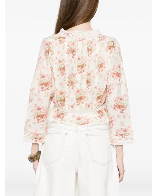 Doen Natural Hillock Lace Blouse
