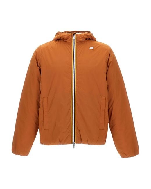 K-Way Orange Veste Bomber Jack for men