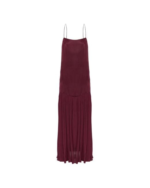 Anine Bing Purple Clementine Spaghetti-Strap Dress