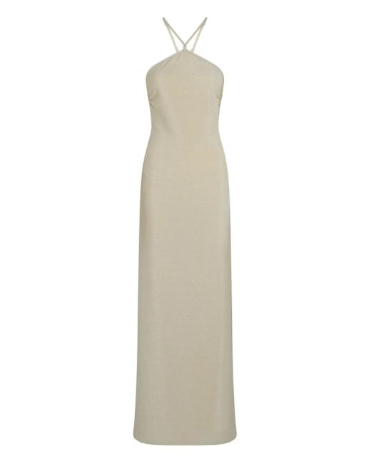 Karl Lagerfeld ホルターネック リゾートワンピース White