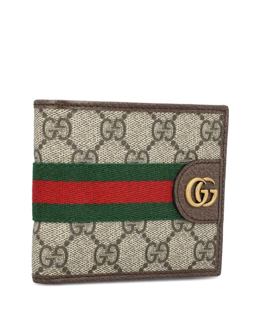 Gucci Gray Ophidia Bi-Fold Wallet for men