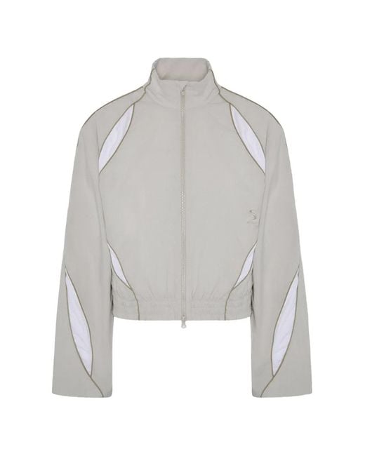SRVC Studio Gray Slash Zip-Fastening Jacket