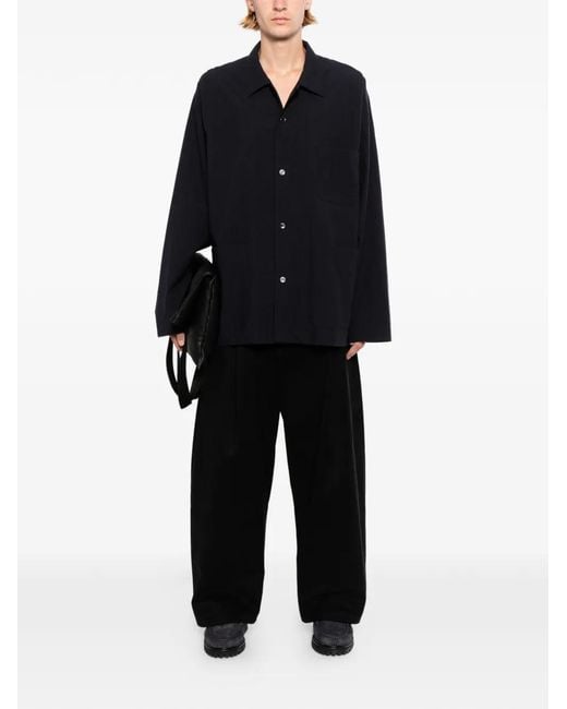 Studio Nicholson Black Worker Shirt Jacket for men