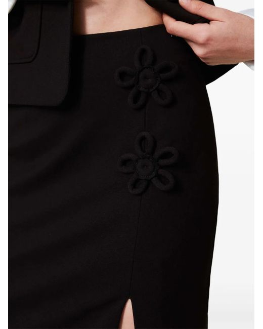 Gonna Con Applicazione di Twinset in Black