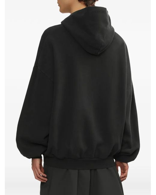 Fear Of God Black Logo Hoodie for men