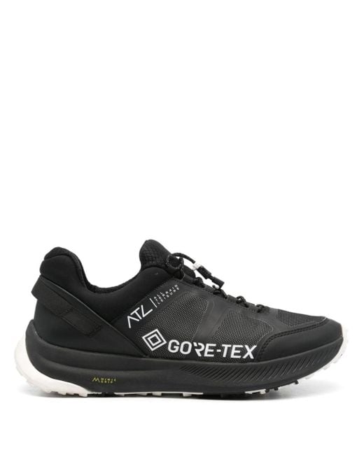 Clarks Black Atl Trail Lo Gtx Panelled-Design Sneakers for men