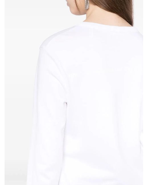 Helmut Lang White Logo Slim T-Shirt