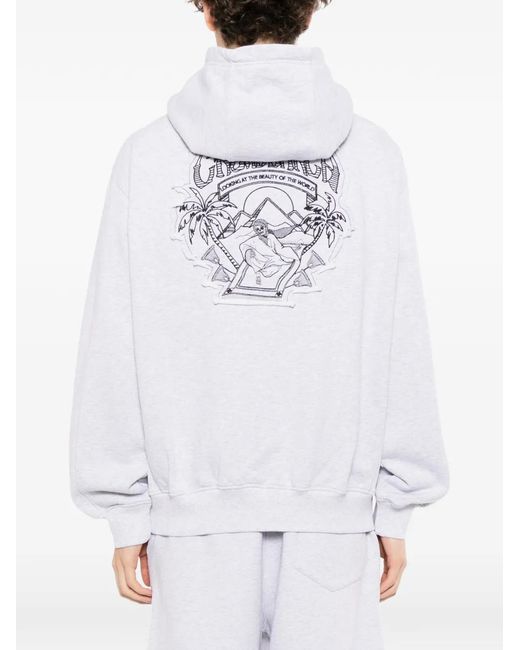Casablanca White Eveil Ancestral Applique Hoodie for men