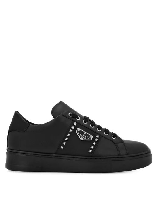 Philipp Plein Black Hexagon Sneakers