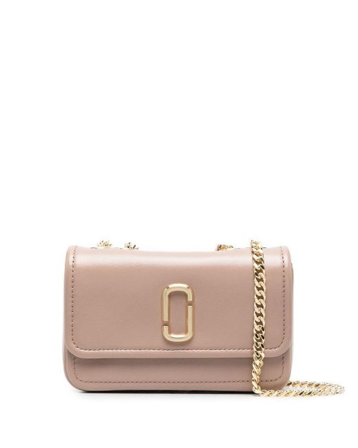 Marc Jacobs Leather Mini The Glam Shot Crossbody Bag in Brown | Lyst Canada