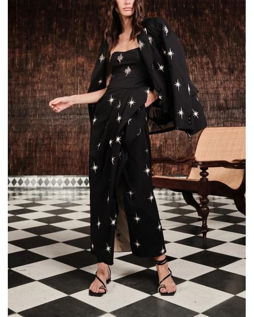 Johanna Ortiz Black Star-Embellishment Blazer