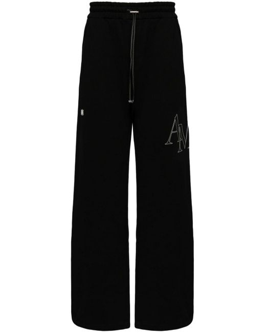 Pantalones de chándal con logo bordado Amiri de hombre de color Black