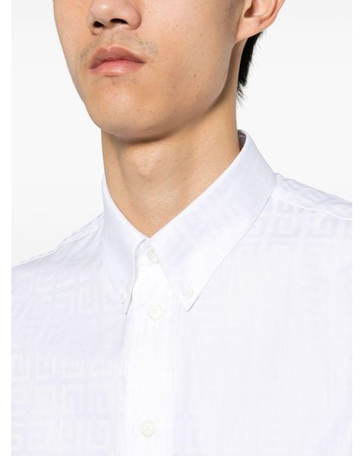 Givenchy Hemd mit 4G-Motiv in White für Herren