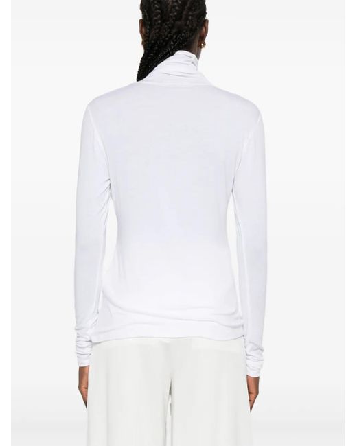 Dorothee Schumacher White Langärmeliges Rollkragenoberteil