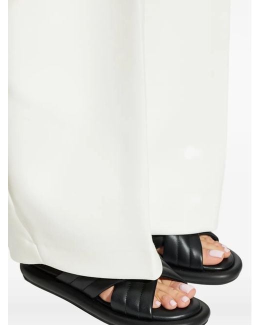Bogner Black Quilted Crossover Sandals