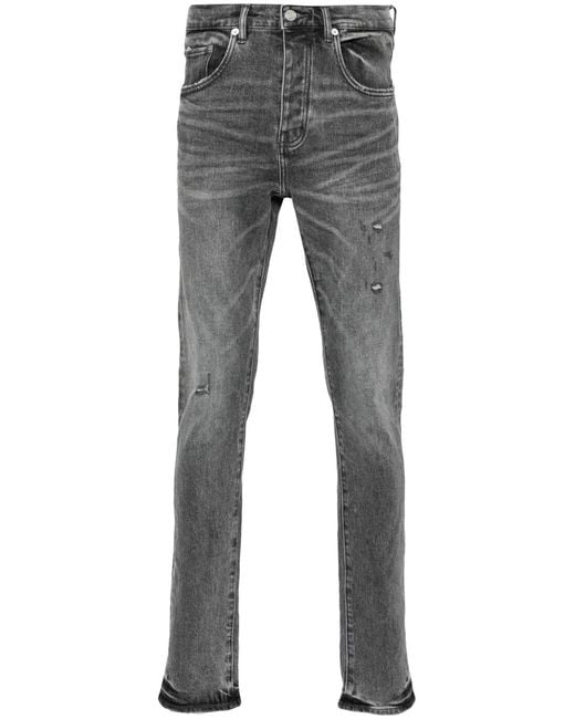 Purple Brand Gray P001 Vintage Abrasions Jeans for men