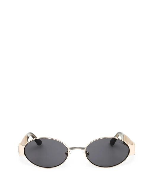GUESS EYEWEAR White Lunettes De Soleil À Monture Ovale
