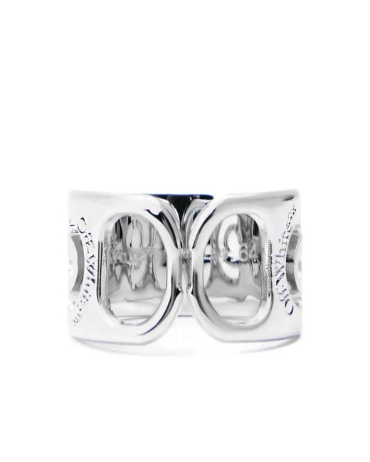 Off-White c/o Virgil Abloh White Can Tab Ring for men