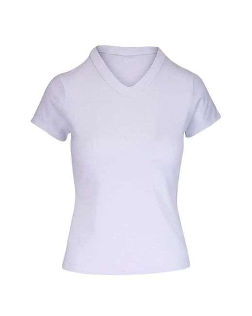 Veronica Beard Purple Devin V-Neck T-Shirt