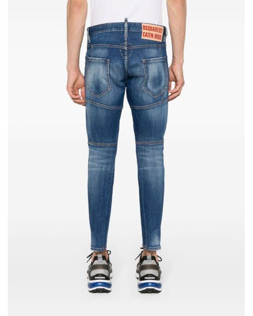 DSquared² Jeans mit Logo-Patch in Blue für Herren