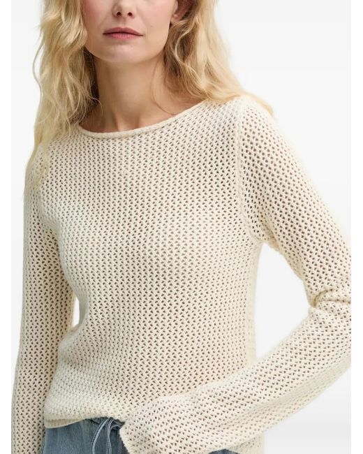Won Hundred Blue Carolina Open-Knit Long-Sleeve Sweater