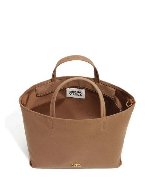 Bimba Y Lola Brown Small Chihuahua Top-Handles Tote Bag