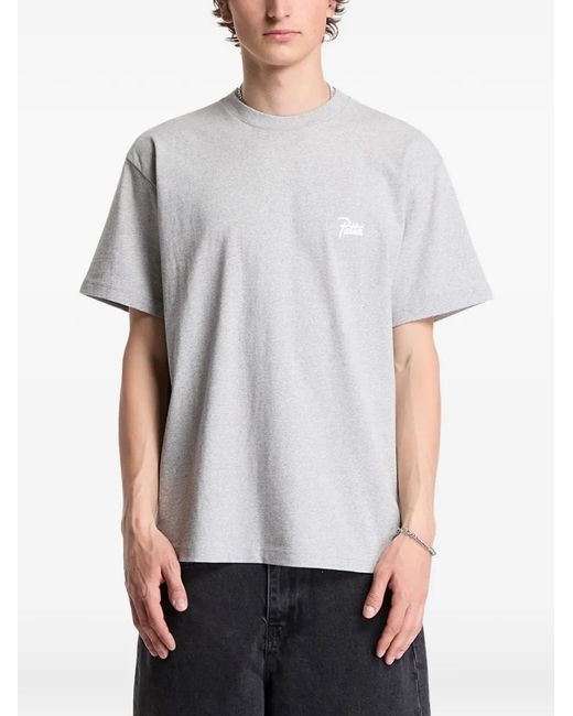 PATTA Gray Logo-Print T-Shirt