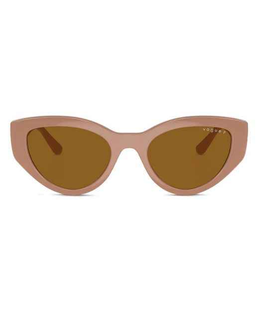 Lunettes De Soleil À Monture Papillon Vogue Eyewear en coloris Brown