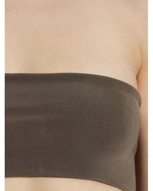 Rick Owens Brown Ribbed-Knit Top