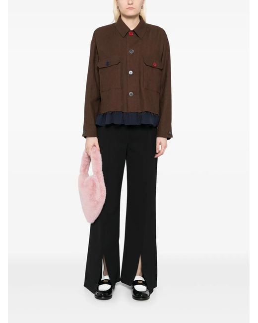 Undercover Brown Panel Detailing Jacket