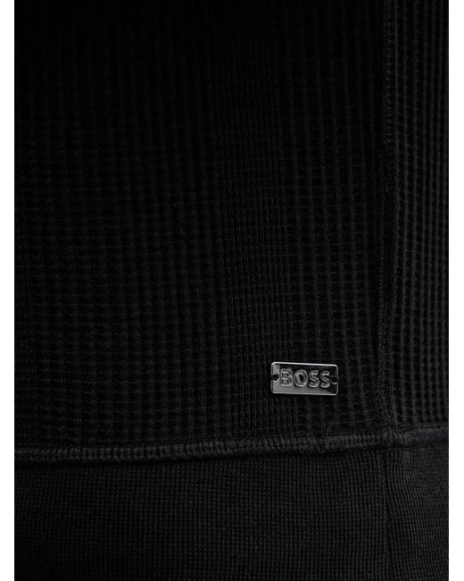 Boss Black Half-Zip Sweater for men