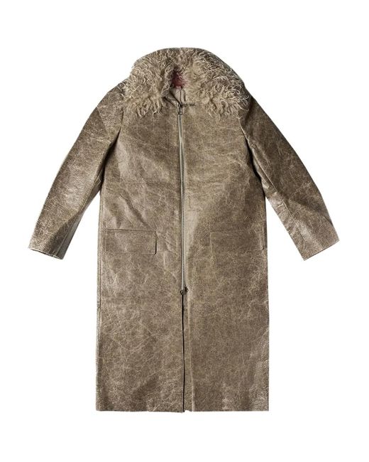 Eckhaus Latta Brown Fond Coat for men