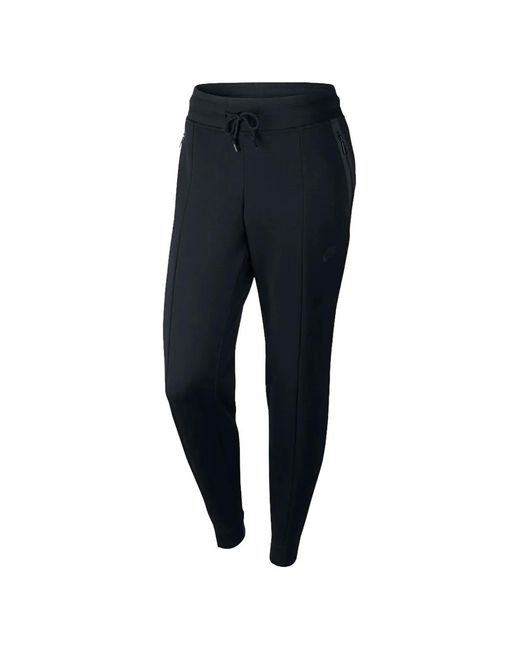 Nike Blue Drawstring-Fastening Fleece Trousers