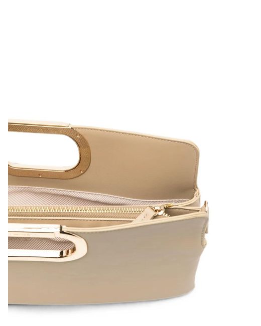 Twinset Natural Cut-Out Handle Tote Bag