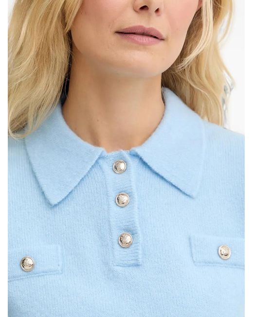 Morgan Blue Msofi Short-Sleeve Polo-Shirt