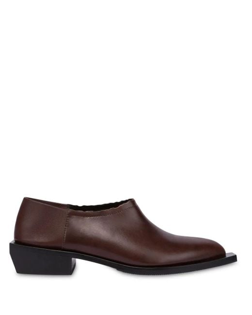 Moschino Brown Flat Shoes