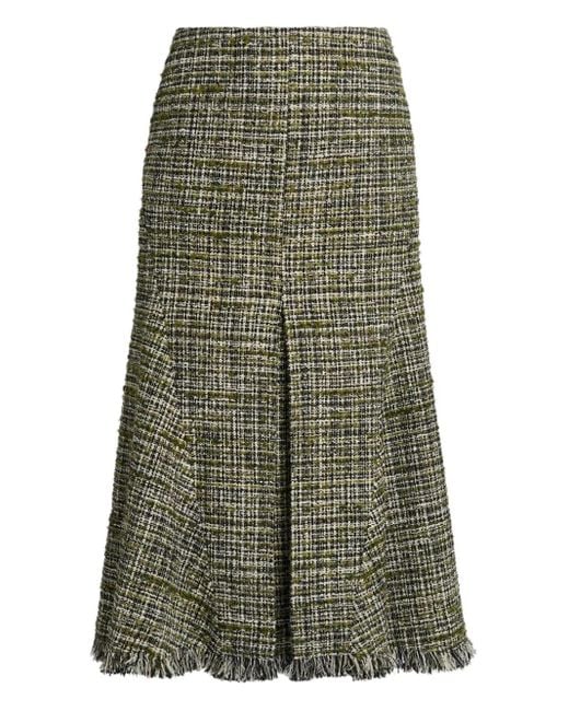 Erdem ツイード ペンシルミディスカート Green